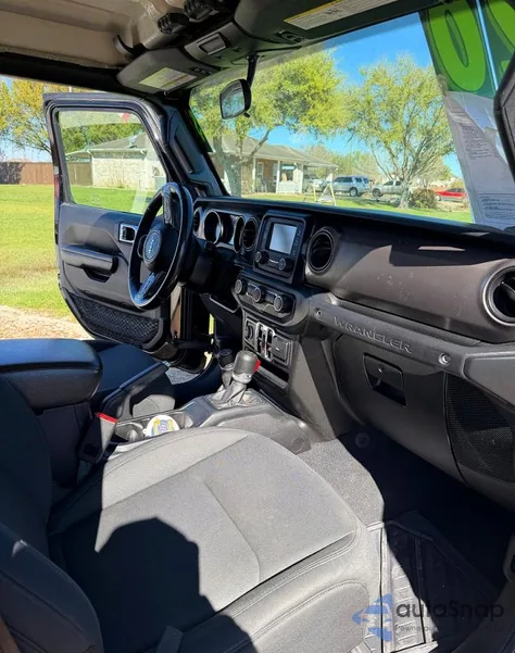 2020 Jeep Wrangler Unlimited Sport из США, поврежденный, VIN 1C4HJXDG7LW296071